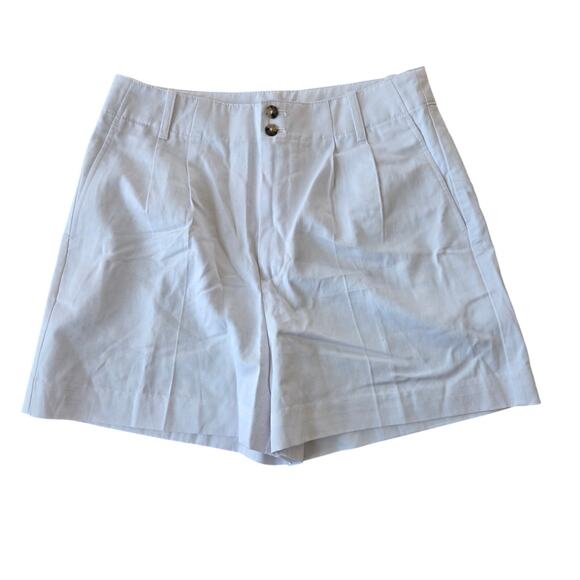 Madewell The Drapey Twill Pleated Short Size 6 NWT - Picture 2 of 12